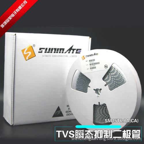 SM15T100A SM15T100CA Transient Voltage Suppressors SMC(DO-214AB) SUNMATE BRAND 1500W 100V Superia